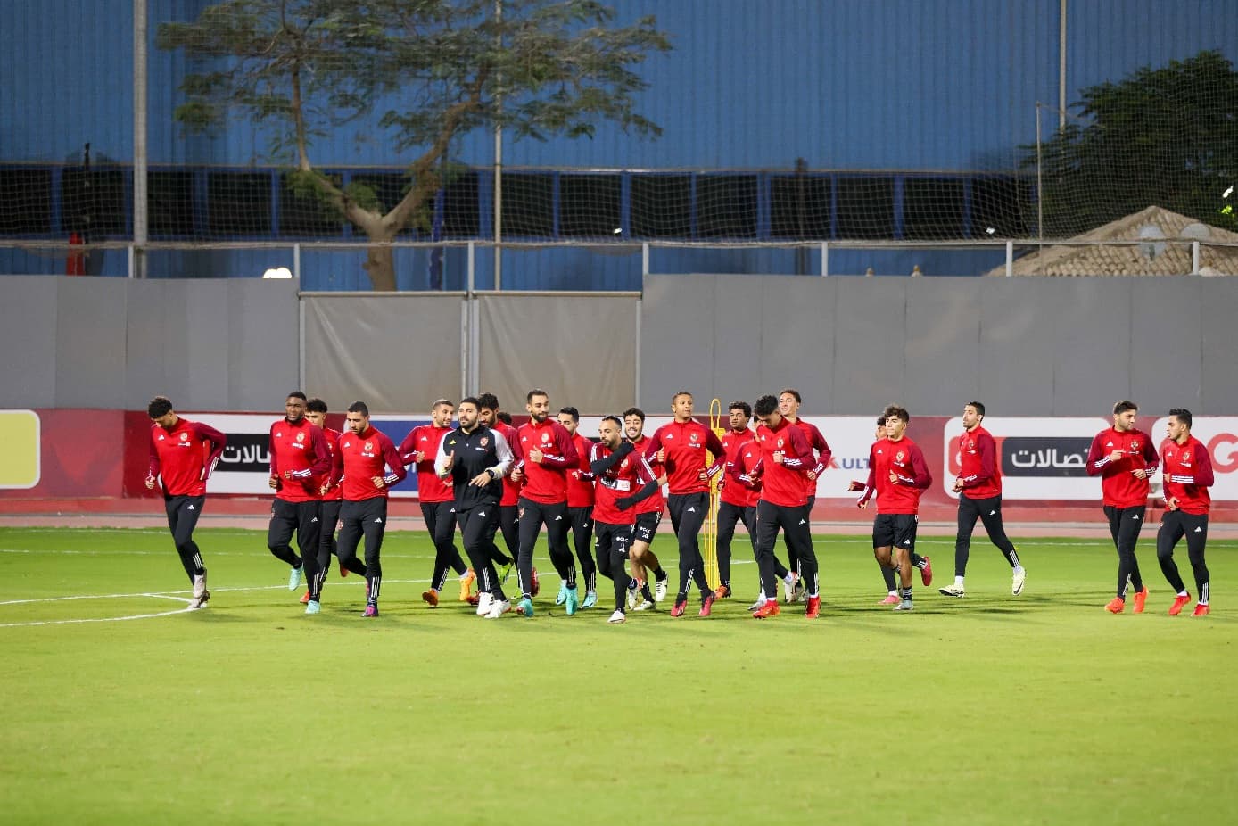 The Red Eagles resume training