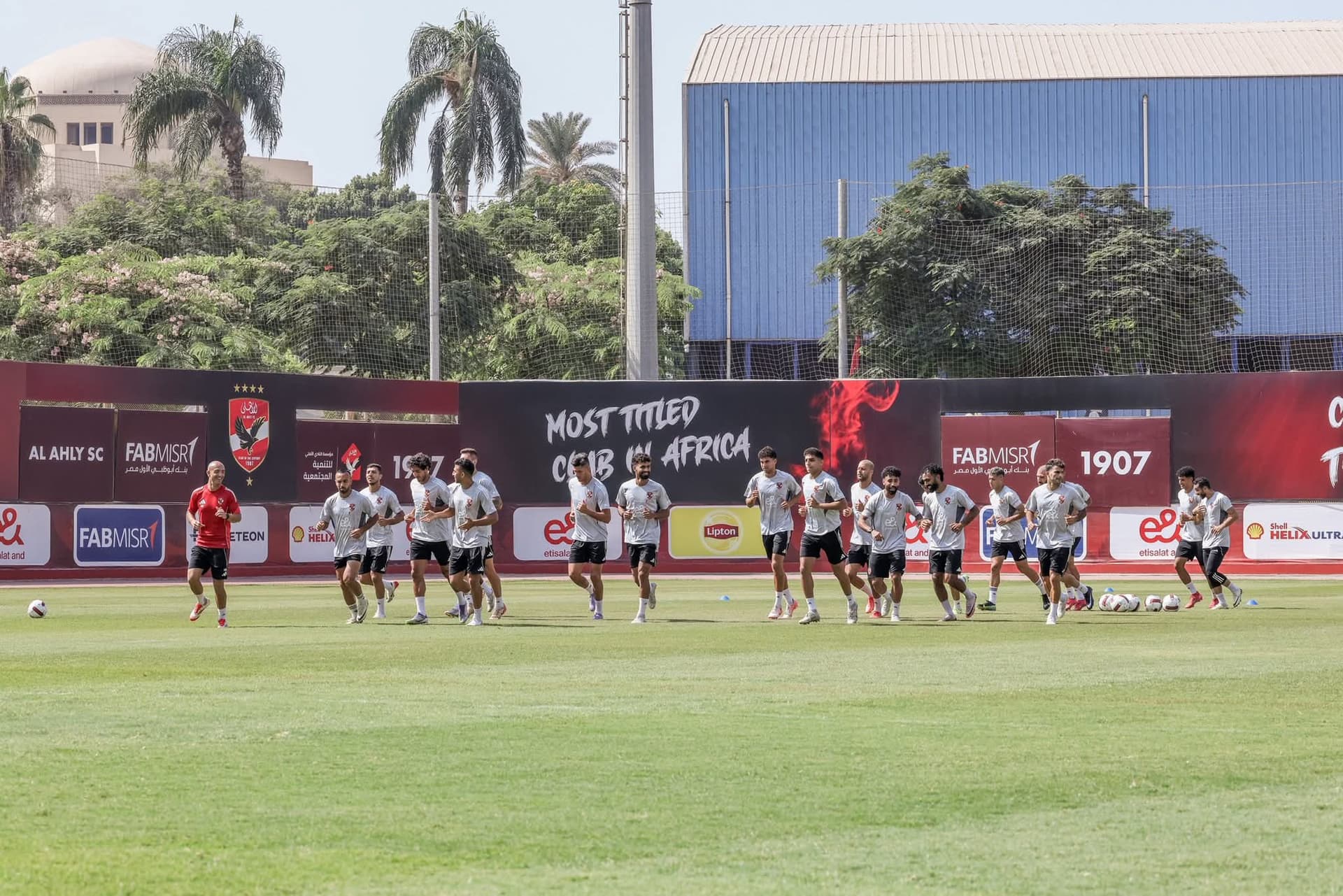 Al Ahly continue preparations ahead of Pyramids FC game