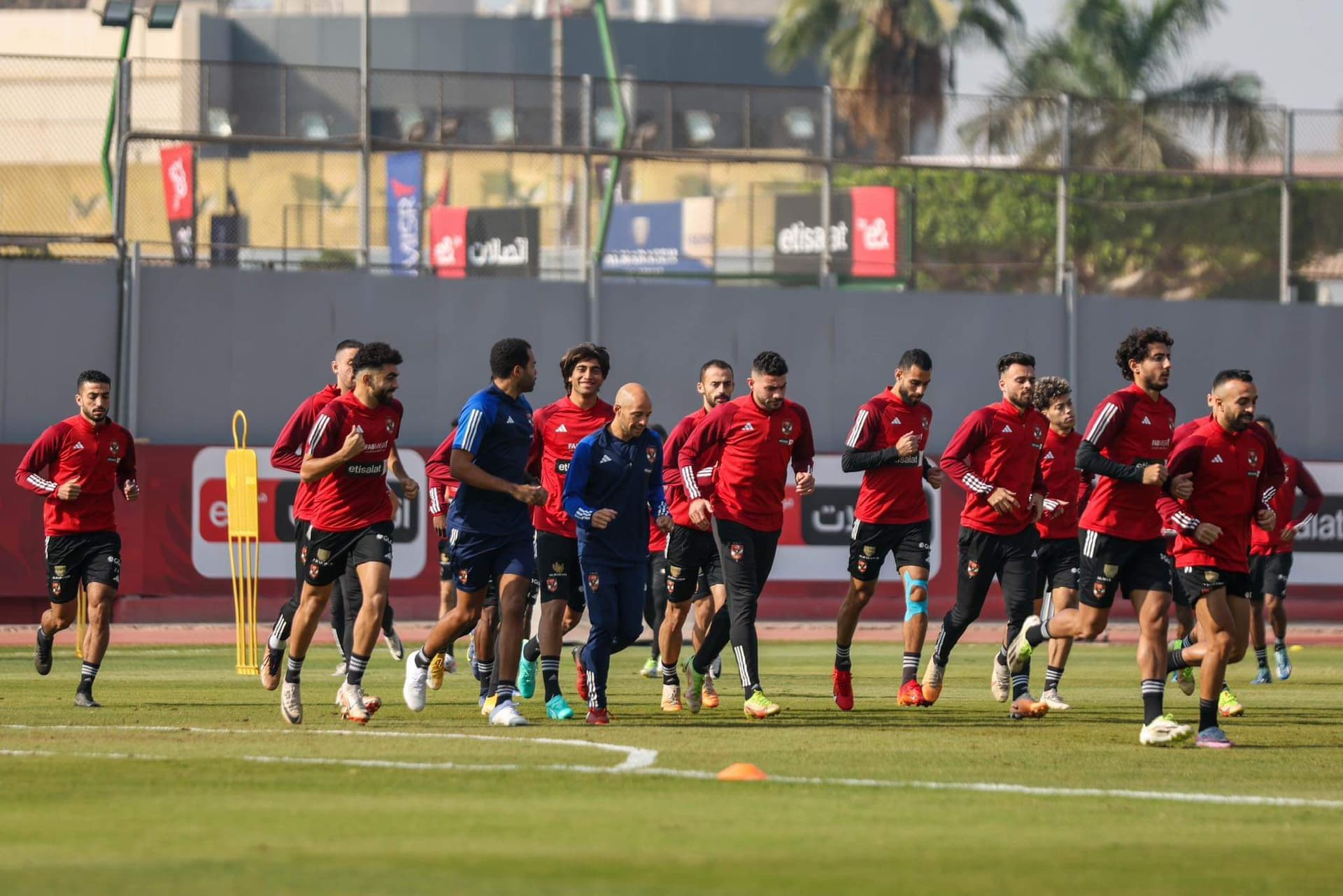 Morning training session before heading to Tanzania