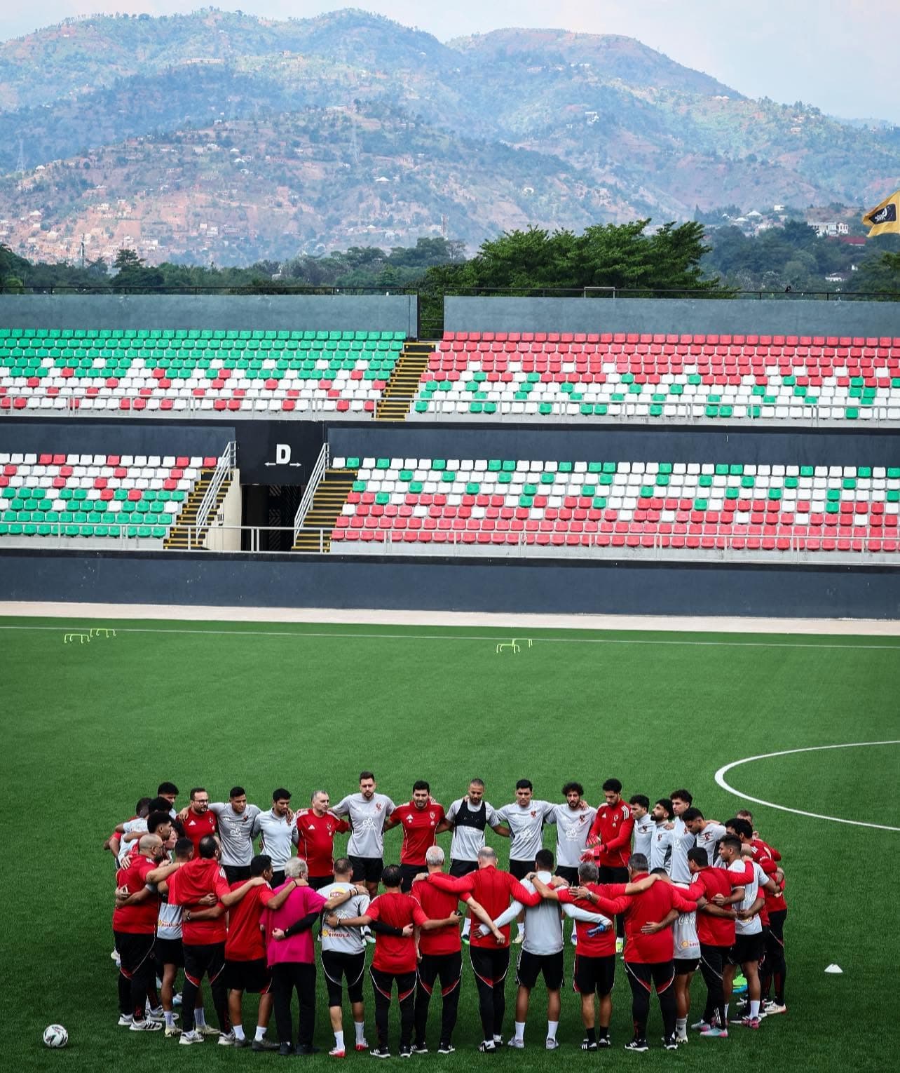 L’entraînement principal avant le match contre Aigle Noir