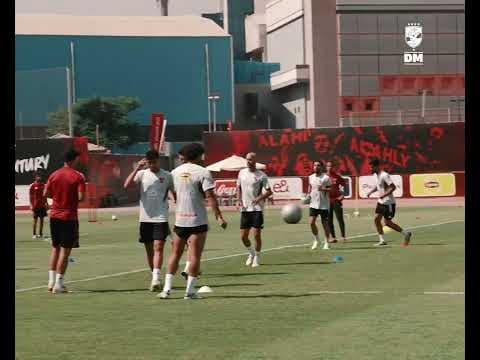 Entraînement d’Al Ahly en préparation du match contre Ghazl El Mahalla